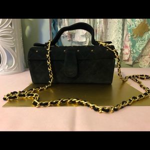 Vintage mid-century box purse with removable strap